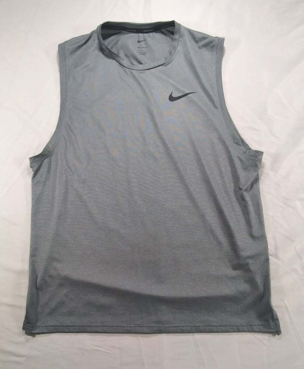 Nike Pro Dri-FIT Slim Sleeveless Top - Grey - Size Large